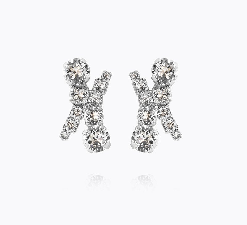Caroline Svedbom - Halo Earrings Crystal Rhodium