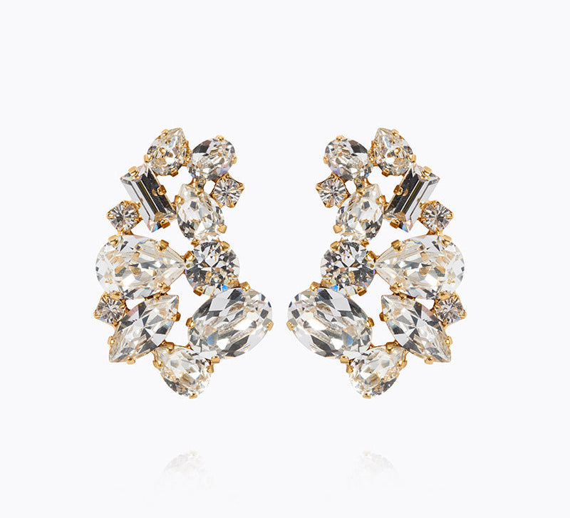 Caroline Svedbom - Isolina Earrings Crystal Gold