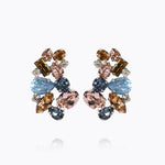 Caroline Svedbom - Isolina Earrings Smoked Blue Combo Rhodium