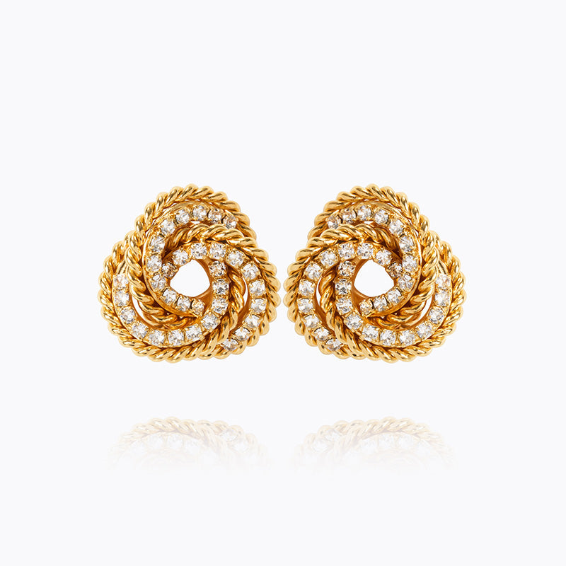 Caroline Svedbom - Juliette Earrings Crystal Gold