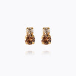Caroline Svedbom - Leah Earrings Rec Topaz Combo Gold