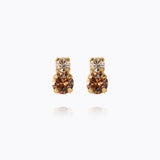 Caroline Svedbom - Leah Earrings Rec Topaz Combo Gold