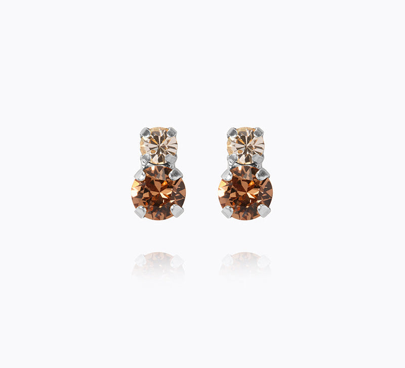 Caroline Svedbom - Leah Earrings Rec Topaz Combo Rhodium
