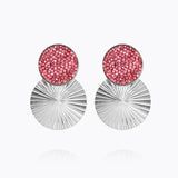 Caroline Svedbom - Lizzy Earrings Cal Pink Rhodium