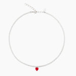 Caroline Svedbom - Love Edit Necklace Crystal Light Siam Rhodium