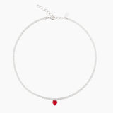 Caroline Svedbom - Love Edit Necklace Crystal Light Siam Rhodium
