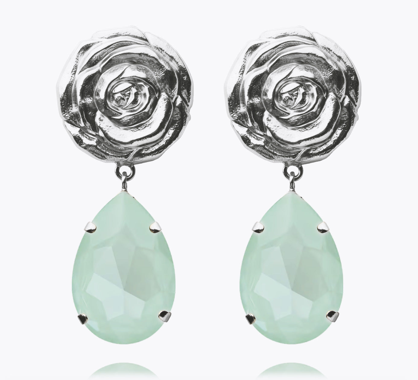 Rosita Drop Earrings / Soft Mint