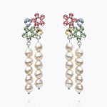 Caroline Svedbom - May Pearl Earrings Pastel Combo Rhodium