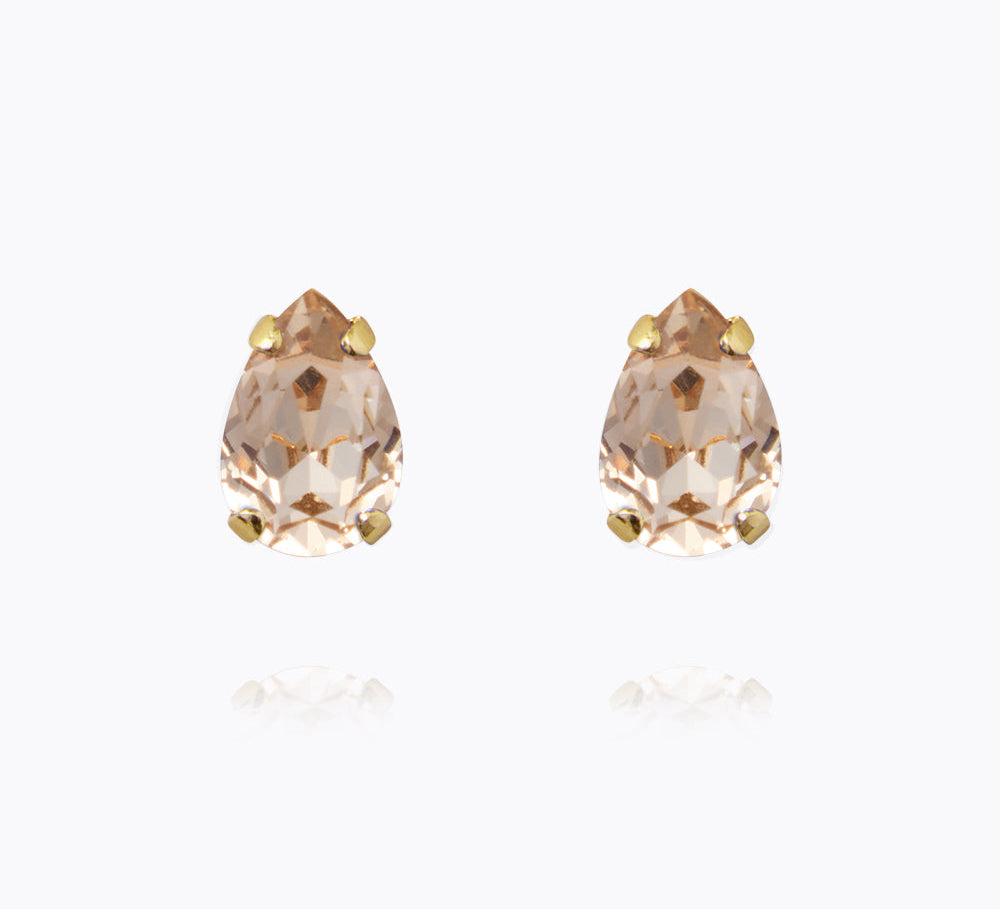 Caroline Svedbom - Petite Drop Stud Earrings Light Silk Gold