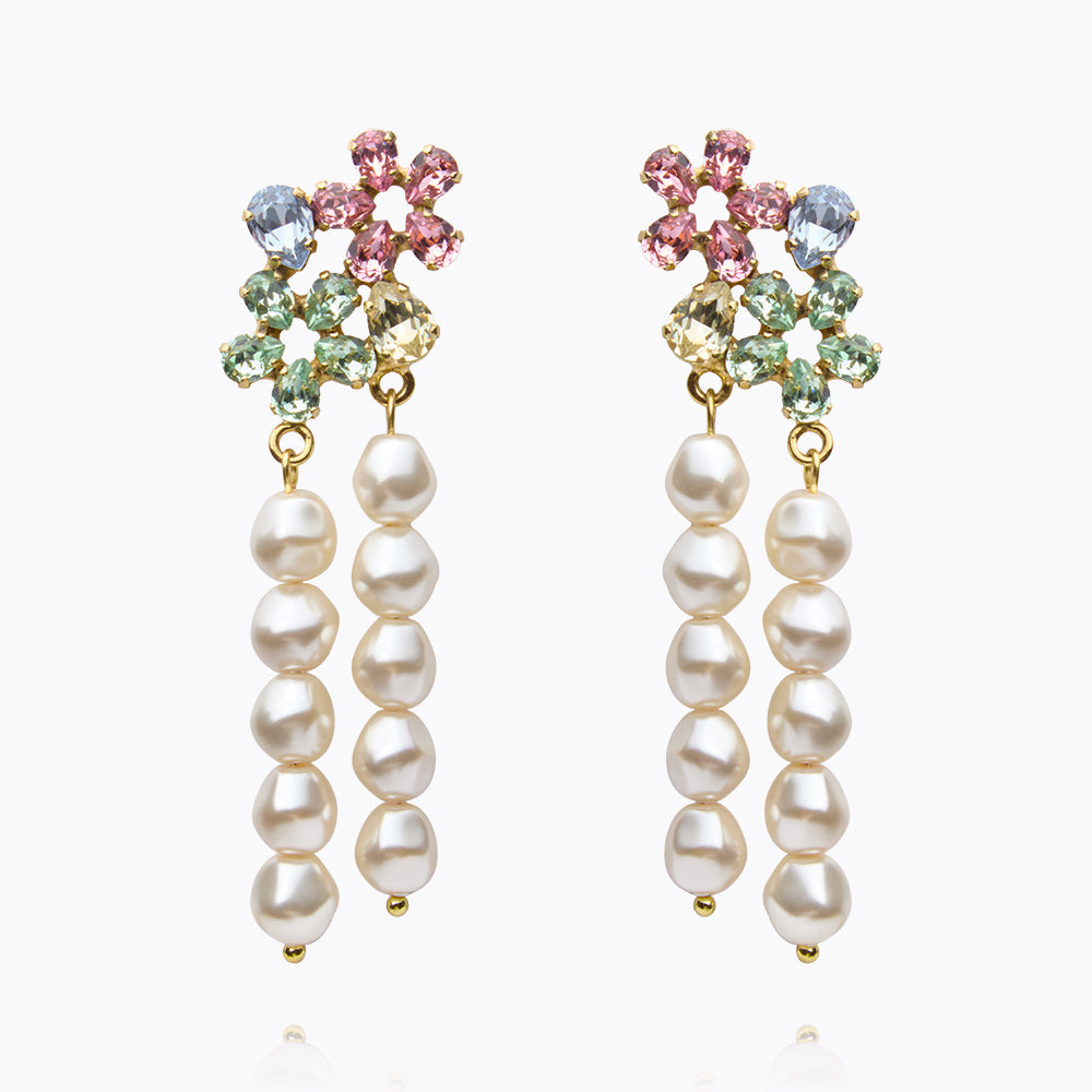 Caroline Svedbom - May Pearl Earrings Pastel Combo Gold