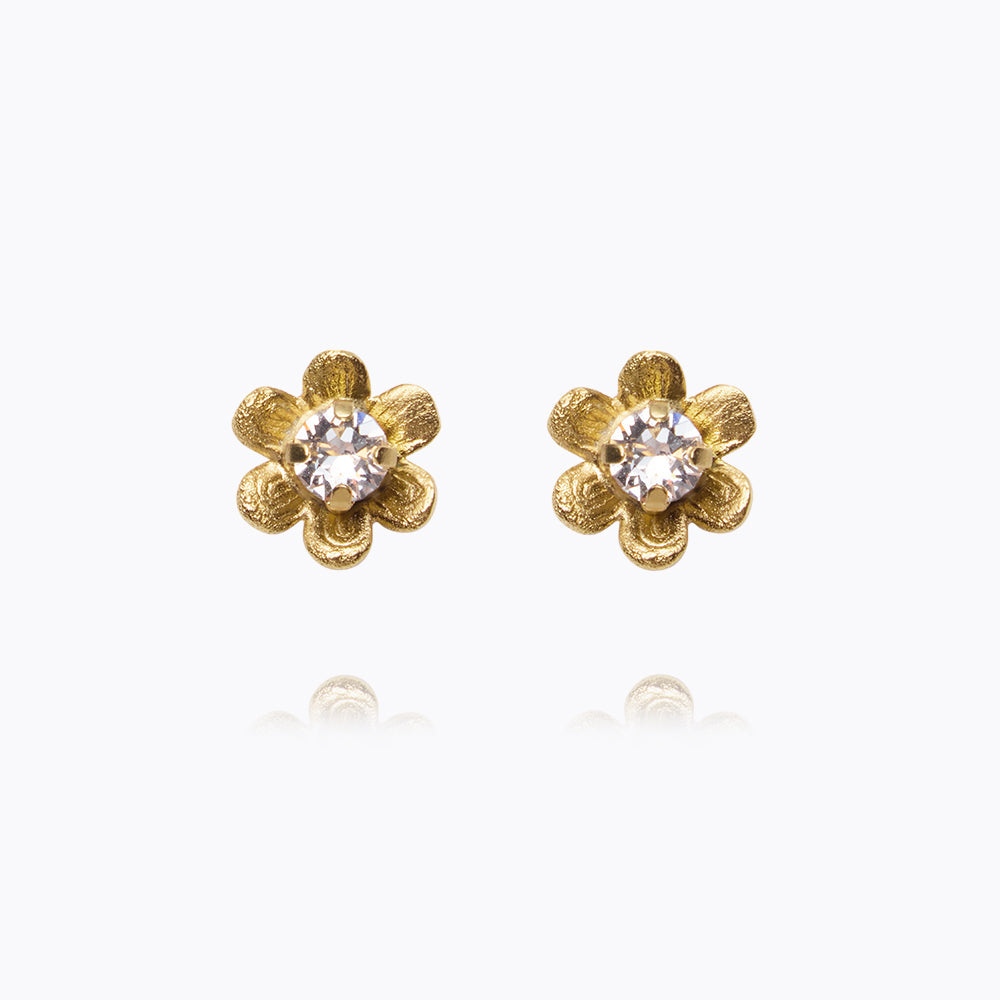 Caroline Svedbom - Juni Stud Earrings Crystal Gold