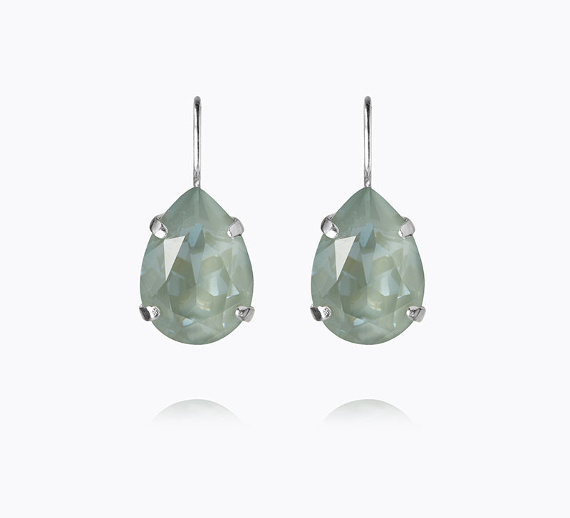Caroline Svedbom - Mini Drop Clasp Earrings Agave Ignite Rhodium