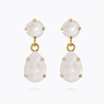 Caroline Svedbom - Mini Drop Earrings Electric White Gold