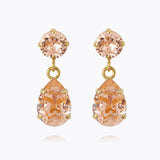 Caroline Svedbom - Mini Drop Earrings Light Peach Gold