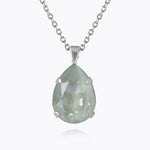 Caroline Svedbom - Mini Drop Necklace Agave Ignite Rhodium