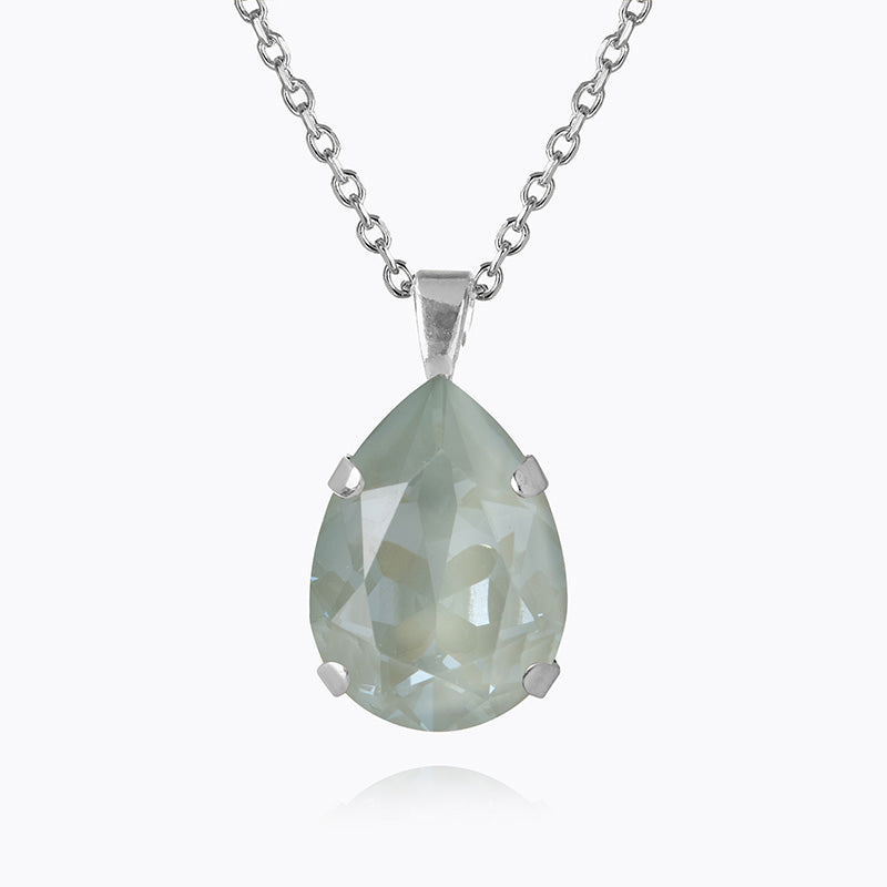 Caroline Svedbom - Mini Drop Necklace Agave Ignite Rhodium