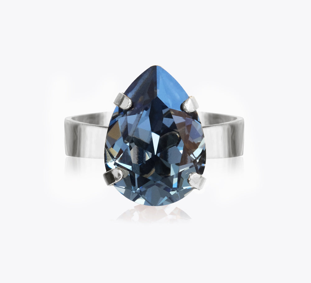 Mini Drop Ring / Denim Blue