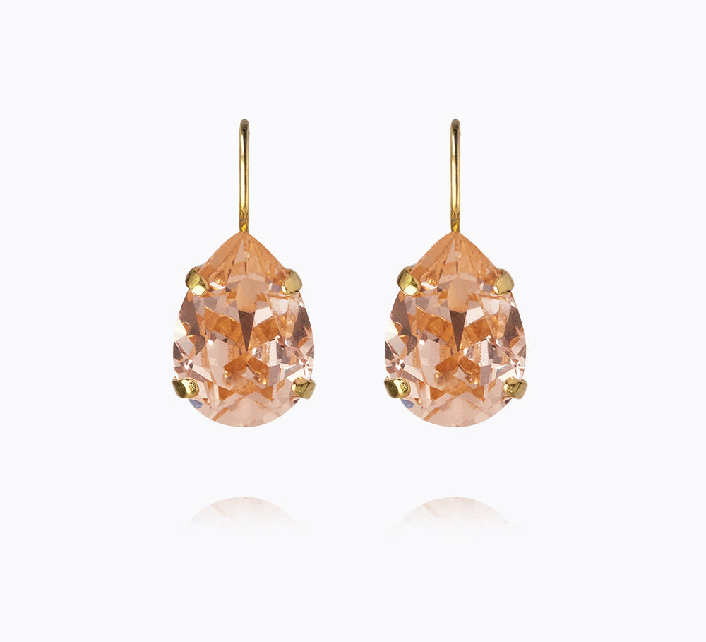 Caroline Svedbom - Mini Drop Clasp Earrings Light Peach Gold