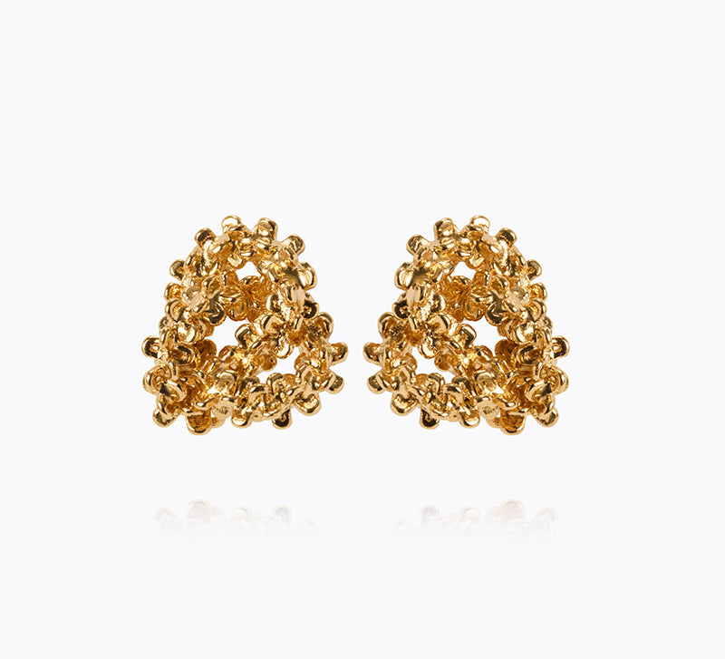 Caroline Svedbom - Mini Gemma Earrings Gold Gold
