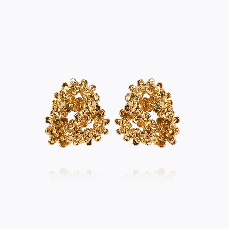 Caroline Svedbom - Mini Gemma Earrings Gold Gold