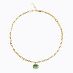 Caroline Svedbom - Mini Lydia Necklace Peridot Gold