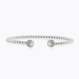 Caroline Svedbom - Mini Twisted Bracelet Agave Ignite Rhodium