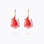 Caroline Svedbom - Mini Drop Clasp Earrings Light Coral Gold