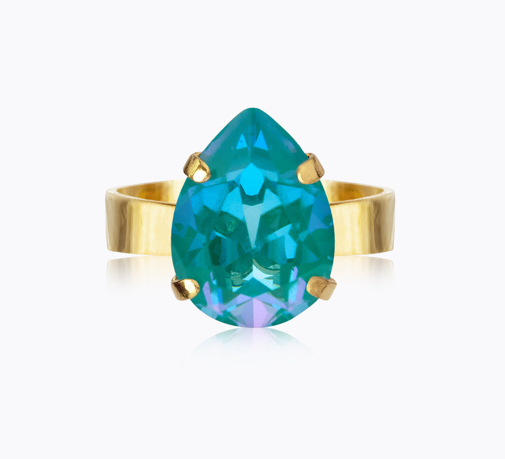 Caroline Svedbom - Mini Drop Ring Laguna Delite Gold