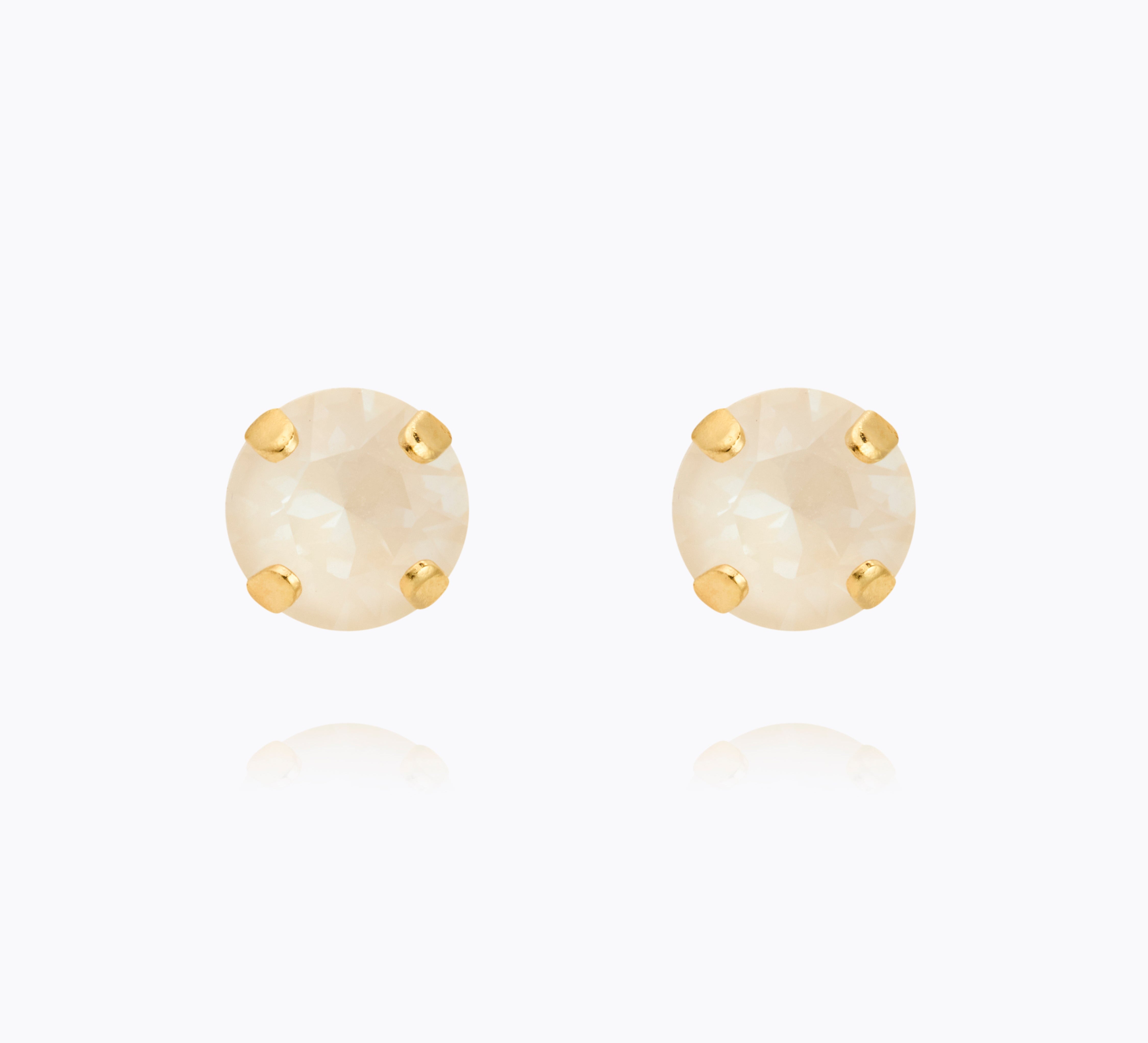 Caroline Svedbom - Mini Stud Earrings Linen Ignite Gold