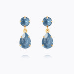 Caroline Svedbom - Mini Drop Earrings Denim Ignite Gold