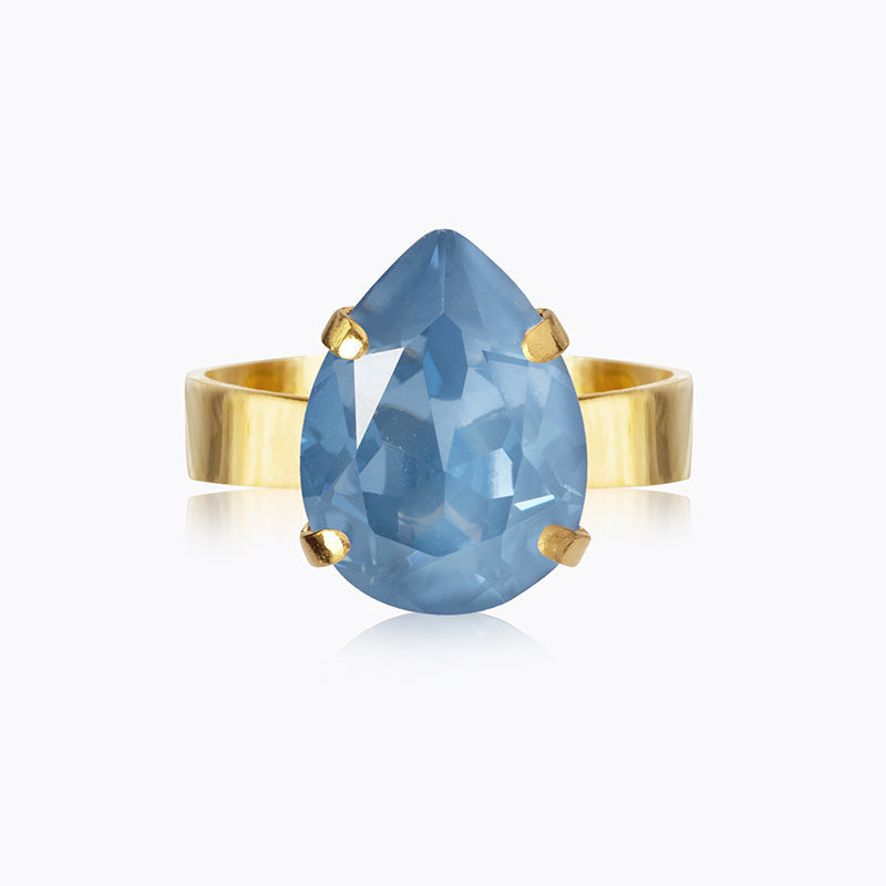 Caroline Svedbom - Mini Drop Ring Denim Ignite Gold