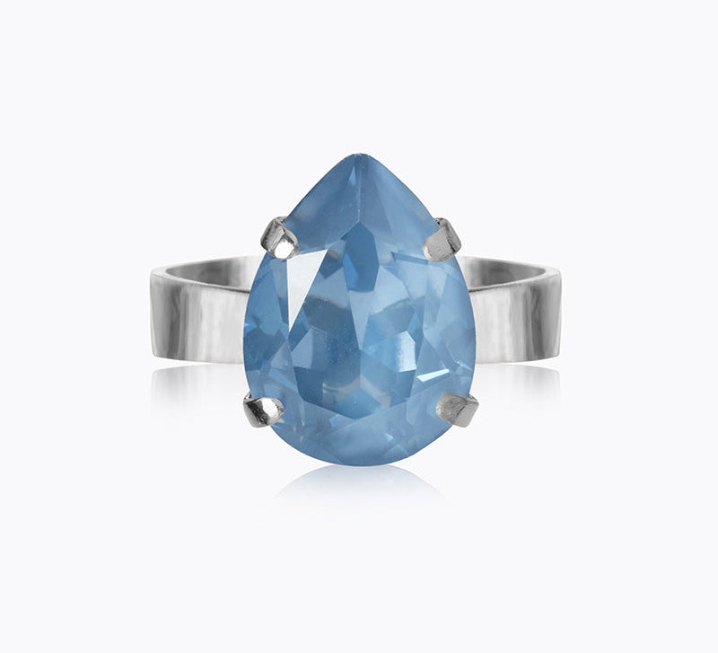 Caroline Svedbom - Mini Drop Ring Denim Ignite Rhodium