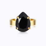 Caroline Svedbom - Mini Drop Ring Jet Gold
