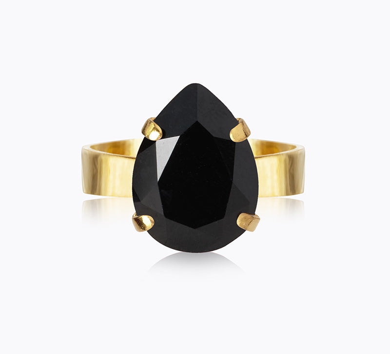 Caroline Svedbom - Mini Drop Ring Jet Gold