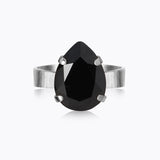 Caroline Svedbom - Mini Drop Ring Jet Rhodium