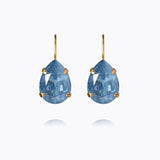 Caroline Svedbom - Mini Drop Clasp Earrings Denim Ignite Gold