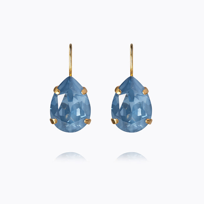 Caroline Svedbom - Mini Drop Clasp Earrings Denim Ignite Gold