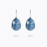 Caroline Svedbom - Mini Drop Clasp Earrings Denim Ignite Rhodium