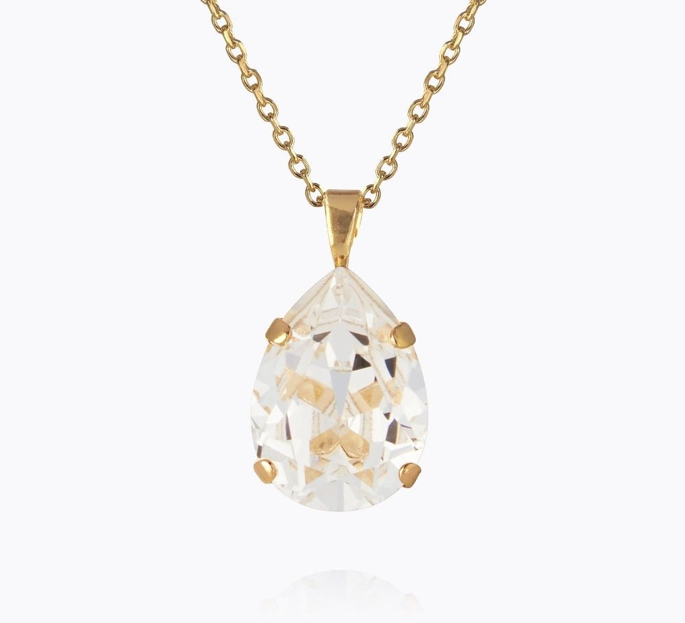 Mini Drop Necklace / Crystal