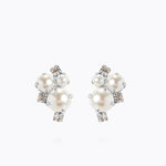 Caroline Svedbom - Molly Earrings Pearl Crystal Rhodium