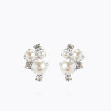 Caroline Svedbom - Molly Earrings Pearl Crystal Rhodium