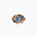 Caroline Svedbom - Molly Ring Smoked Blue Combo Gold