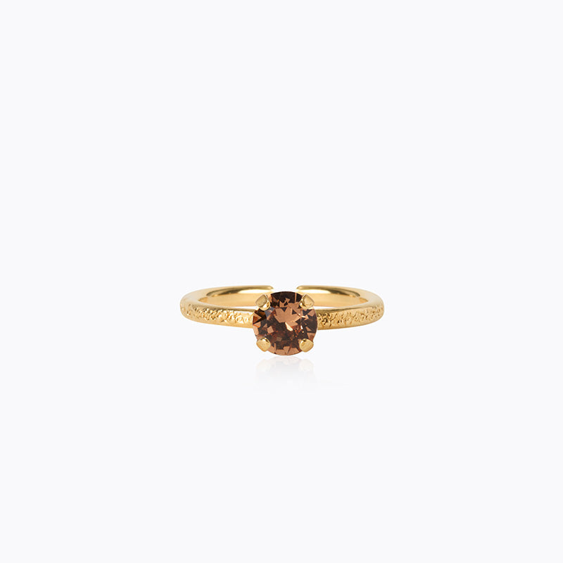 Caroline Svedbom - Natti Ring Rec Light Smoked Topaz Gold