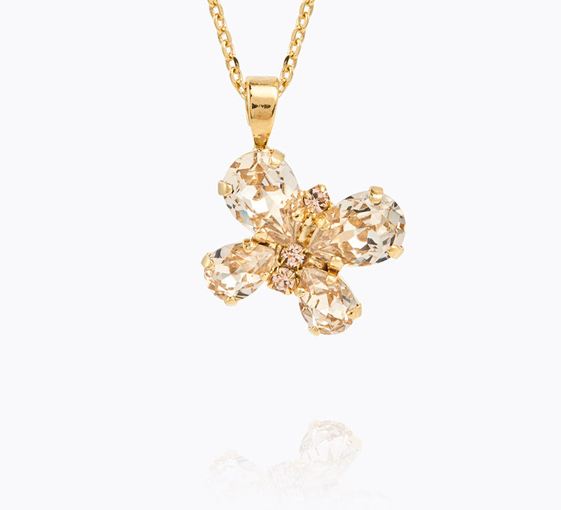 Caroline Svedbom - Butterfly Stud Necklace Silk Gold