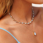 Calanthe Necklace / Sky Combo