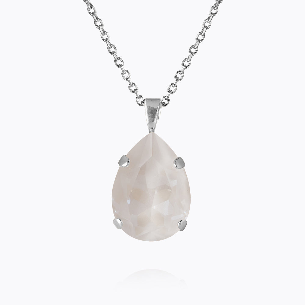 Caroline Svedbom - Mini Drop Necklace Electric White Rhodium