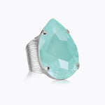Caroline Svedbom - Perfect Drop Ring Soft Mint Rhodium