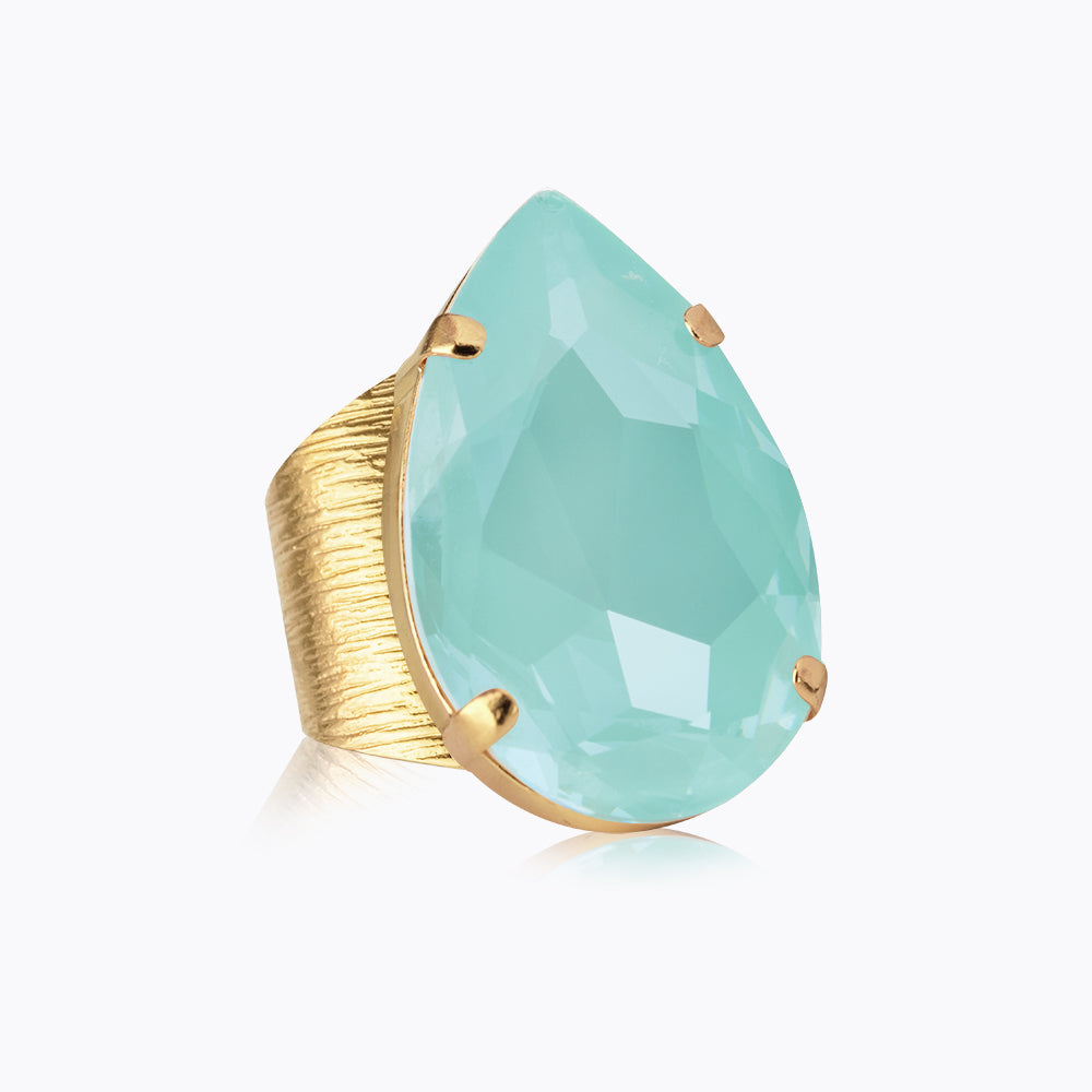 Caroline Svedbom - Perfect Drop Ring Soft Mint Gold
