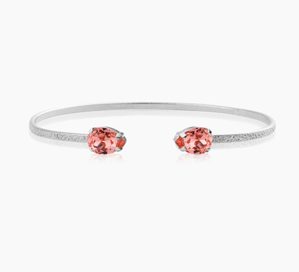 Caroline Svedbom - Petite Drop Bracelet Rose Peach Rhodium