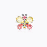 Caroline Svedbom - Butterfly Ring Jonquil Light Rose Rhodium
